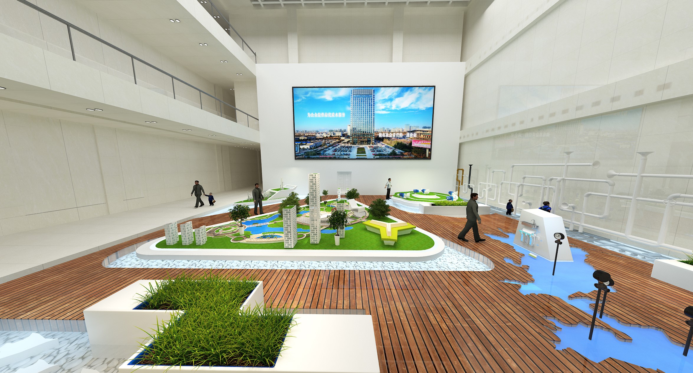 上善若水,水潤萬物——日照水務集團企業展廳(圖2)